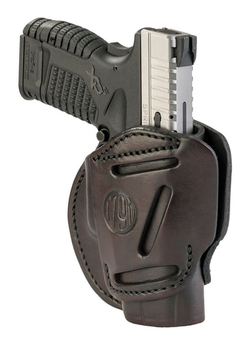 1791 Gunleather 3WH4SBRA 3 Way  Signature Brown Leather OWB Sprgfld XDs/Taurus G2c Ambidextrous Hand