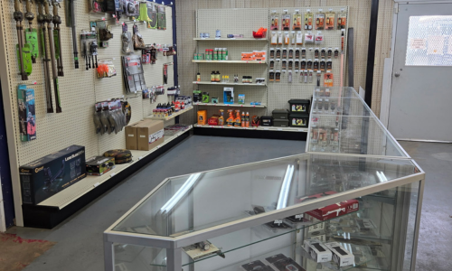 Sporting goods inside of United Supply Inc.